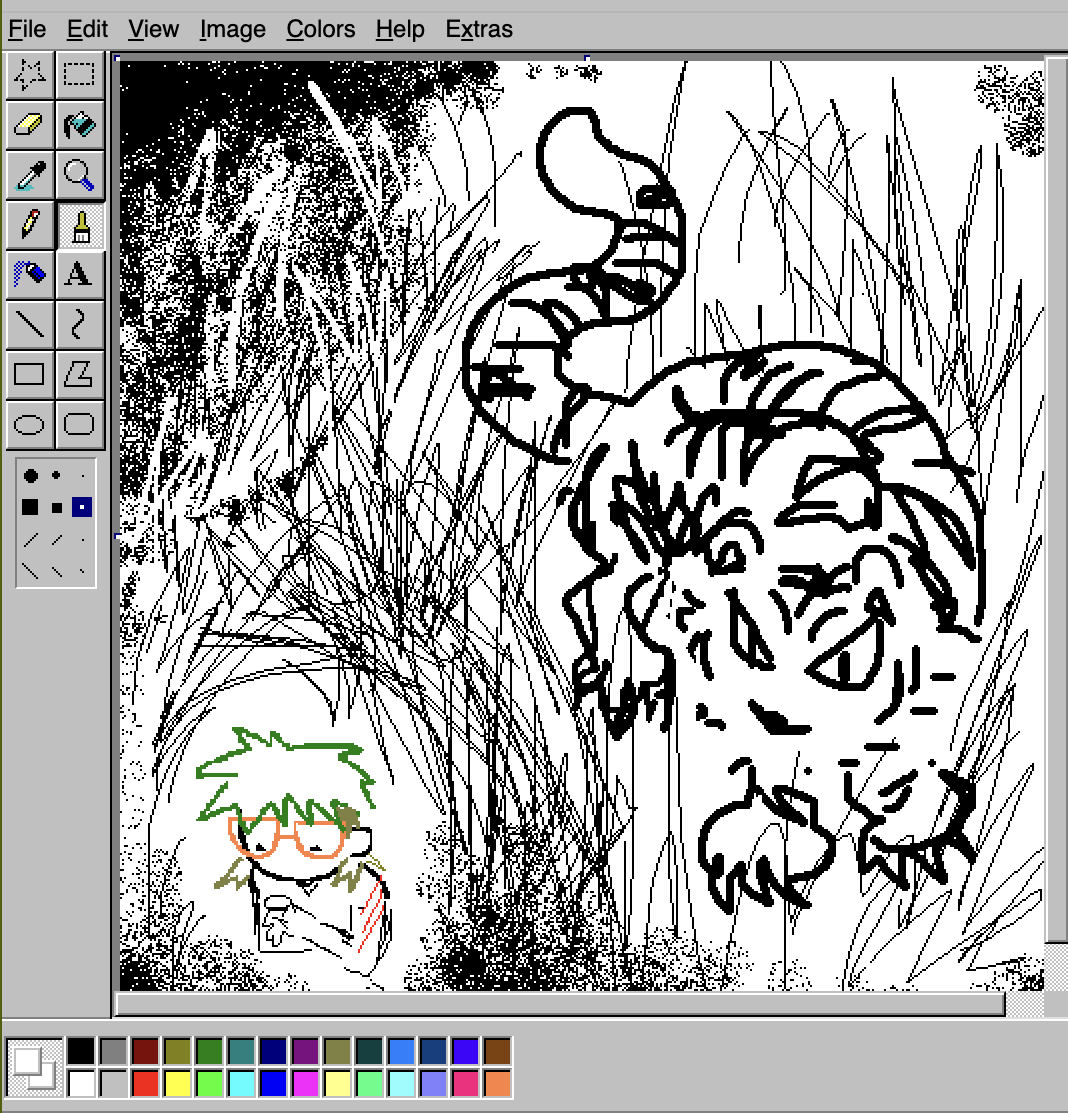 but i know that there is a tiger here